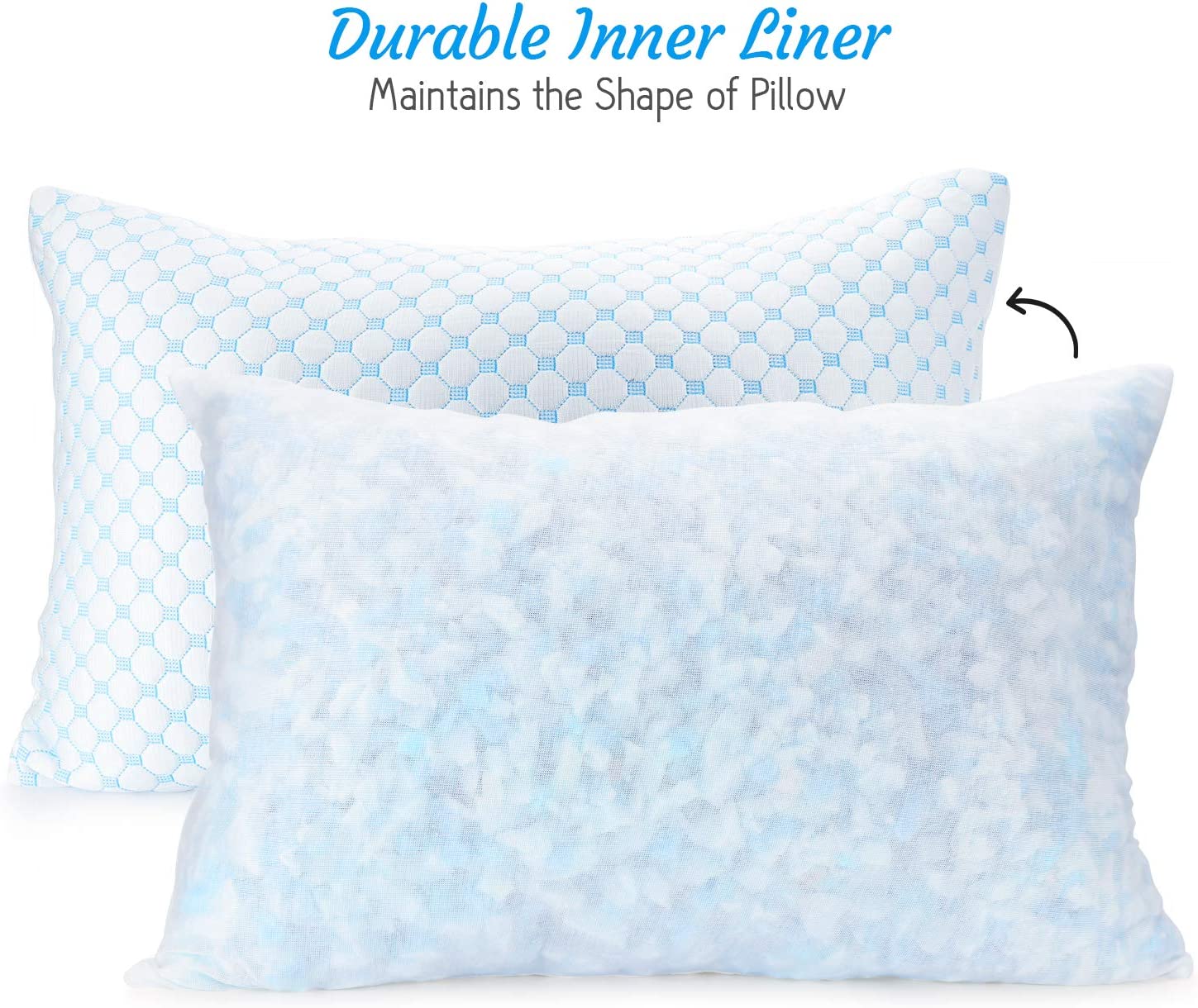 Two Livingful Premium Cooling Bed Pillows.