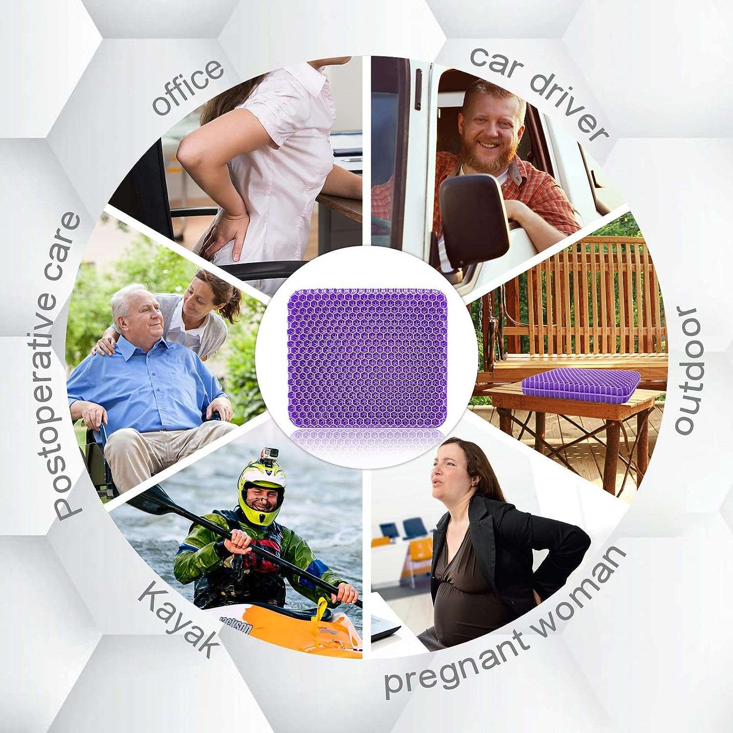 Premium Gel Seat Pad Cushion