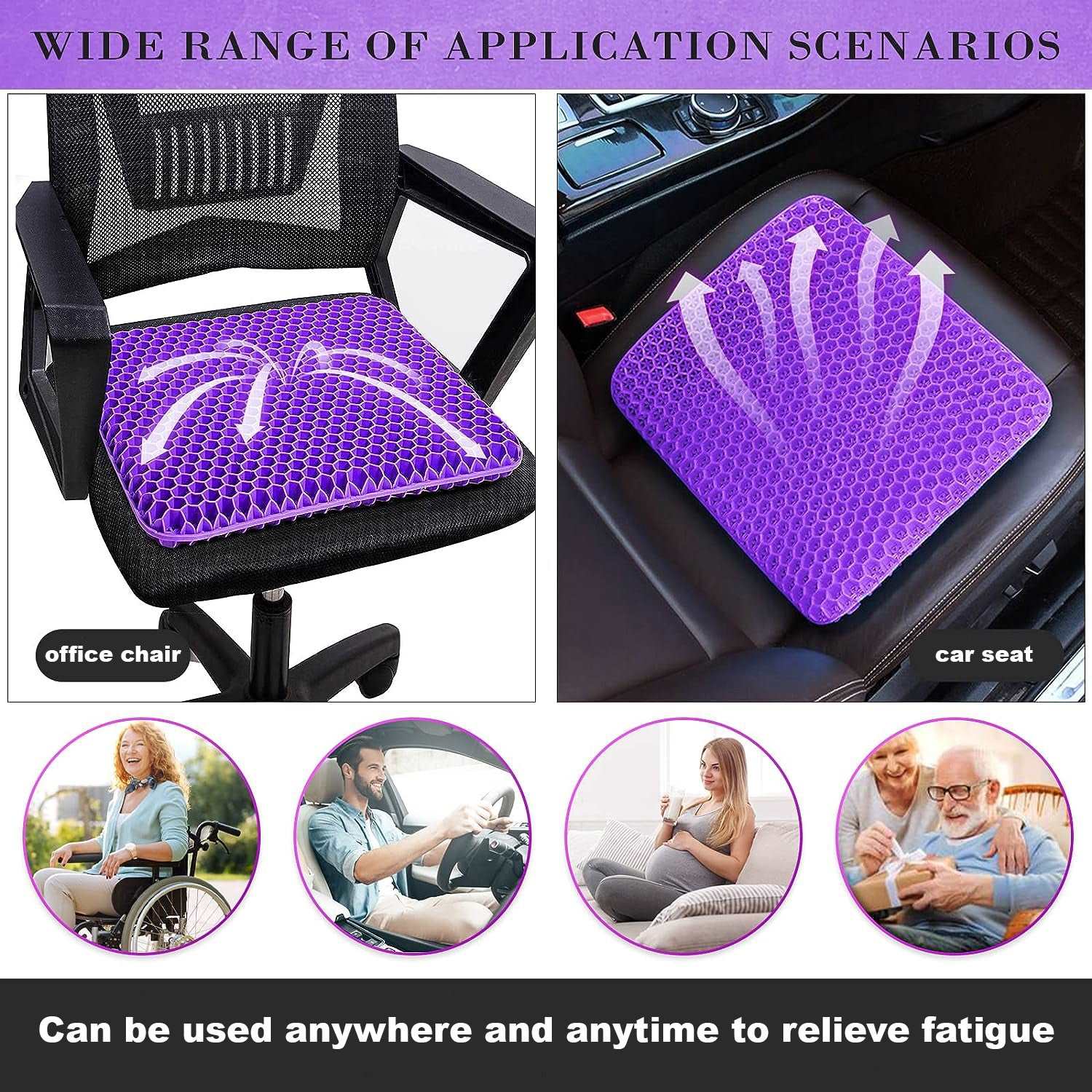 Premium Gel Seat Pad Cushion