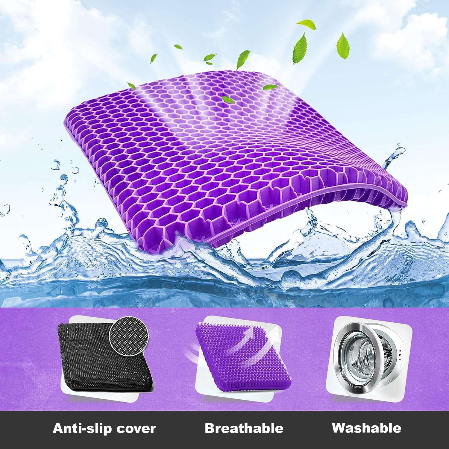Premium Gel Seat Pad Cushion